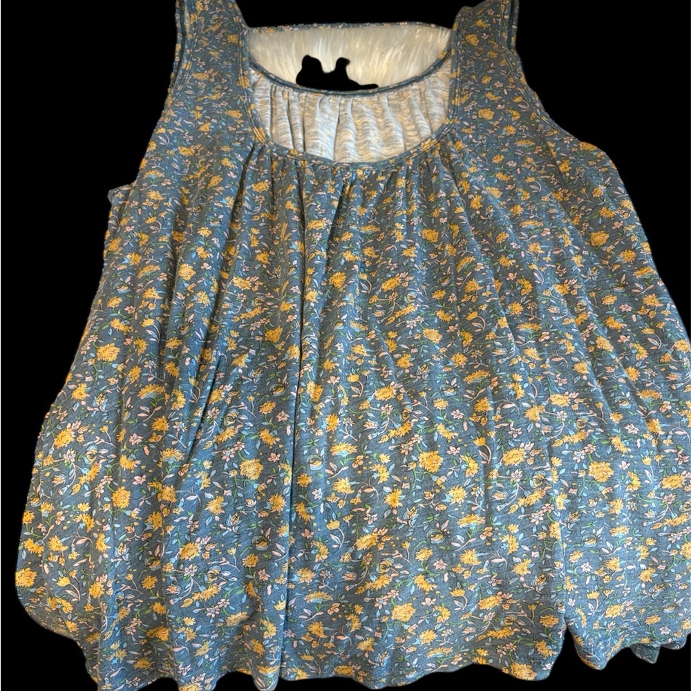 NATURAL LIFE Blue Floral Blouse